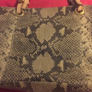 Michael Kors snakeskin shoulder bag